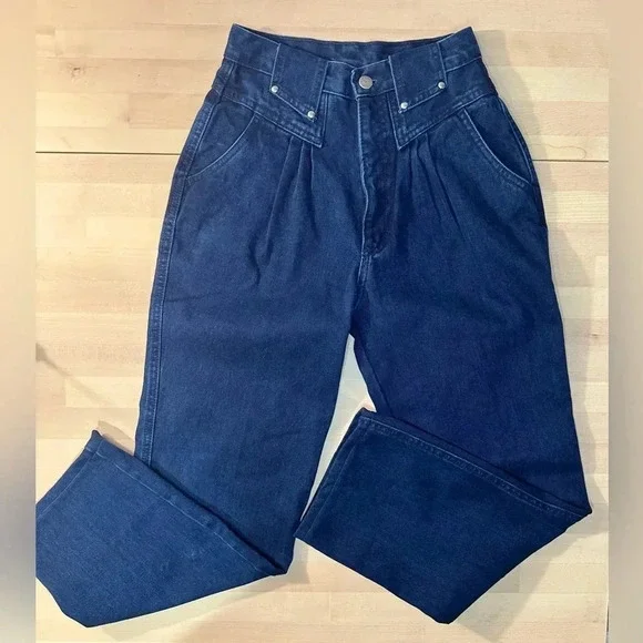 Vintage Dark Blue Roper High Waisted Jeans. - Picture 1 of 12